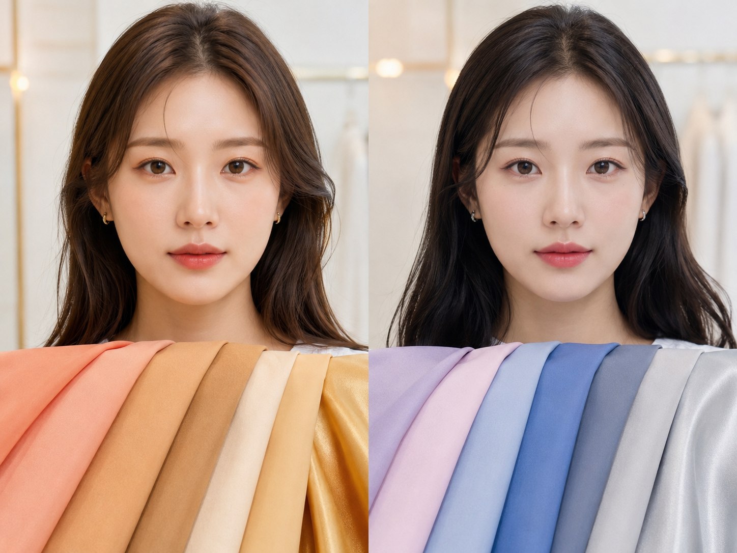 Warm versus cool undertone comparison