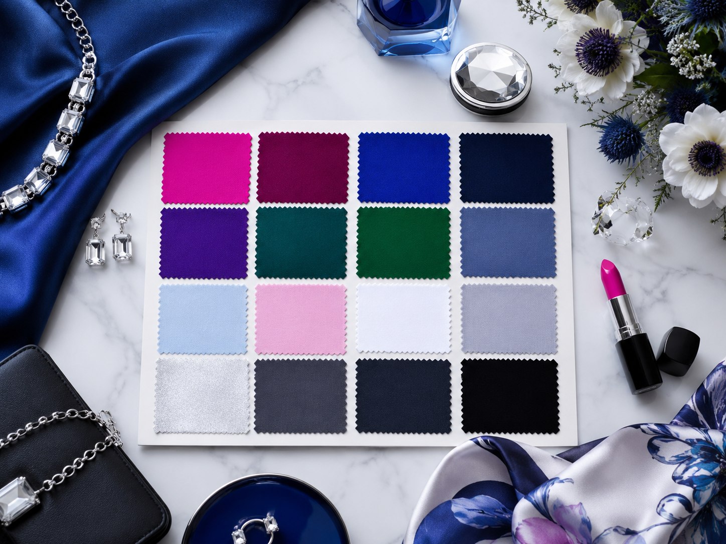 Winter color type palette